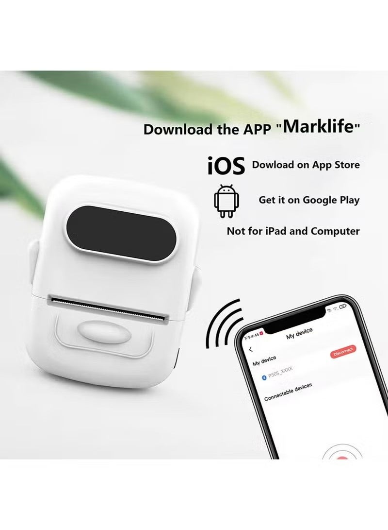 Marklife Bluetooth Thermal Label Maker Portable Printer — Barcode, Address & Retail Labels - Image 2